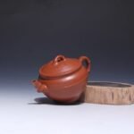 宜兴紫砂壶丨大口线竹_泥料：朱泥_容量：180cc