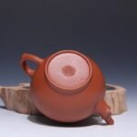 宜兴紫砂壶丨大口线竹_泥料：朱泥_容量：180cc