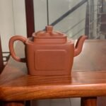 宜兴紫砂壶丨菱花魁方_泥料：降坡泥_容量：300cc