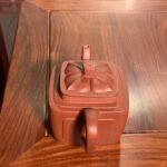 宜兴紫砂壶丨菱花魁方_泥料：降坡泥_容量：300cc