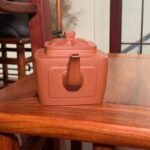 宜兴紫砂壶丨菱花魁方_泥料：降坡泥_容量：300cc