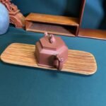 宜兴紫砂壶丨威震八方_泥料：紫泥_容量：280cc