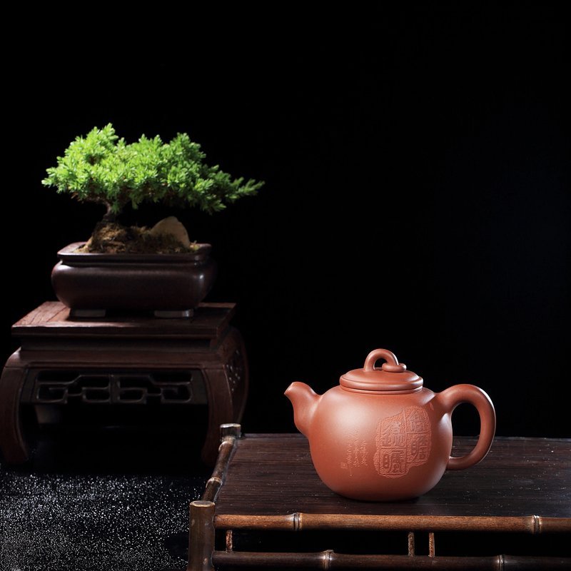 宜兴紫砂壶丨悟道_泥料：紫泥_容量：260cc