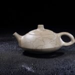 宜兴紫砂壶 | 冰纹石瓢_泥料：本山段泥_容量：380cc