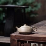 宜兴紫砂壶 | 冰纹石瓢_泥料：本山段泥_容量：380cc