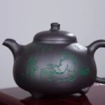 宜兴紫砂壶 | 乳鼎_泥料：紫泥捂灰_容量：380cc