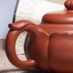 宜兴紫砂壶 | 莲花_泥料：紫泥_容量：450cc