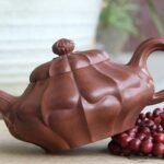 宜兴紫砂壶 | 小合菱壶_泥料：紫泥_容量：200cc