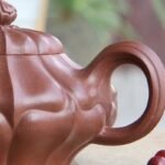 宜兴紫砂壶 | 小合菱壶_泥料：紫泥_容量：200cc