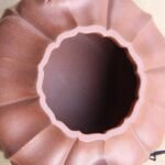 宜兴紫砂壶 | 小合菱壶_泥料：紫泥_容量：200cc