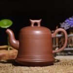 宜兴紫砂壶 | 汉钟_泥料：紫泥_容量：450cc