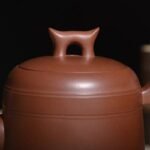 宜兴紫砂壶 | 汉钟_泥料：紫泥_容量：450cc