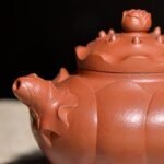 宜兴紫砂壶 | 荷叶莲子_泥料：朱泥_容量：660cc