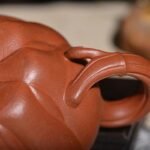 宜兴紫砂壶 | 荷叶莲子_泥料：朱泥_容量：660cc