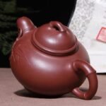 宜兴紫砂壶 | 竹福_泥料：紫泥_容量：330cc