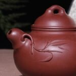 宜兴紫砂壶 | 竹福_泥料：紫泥_容量：330cc