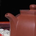 宜兴紫砂壶 | 六方井栏_泥料：紫泥_容量：280cc