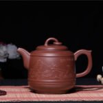 宜兴紫砂壶 | 汉蹬_泥料：紫泥_容量：680cc