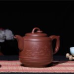 宜兴紫砂壶 | 汉蹬_泥料：紫泥_容量：680cc