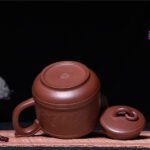 宜兴紫砂壶 | 汉蹬_泥料：紫泥_容量：680cc