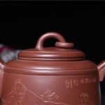 宜兴紫砂壶 | 汉蹬_泥料：紫泥_容量：680cc