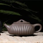 宜兴紫砂壶 | 筋囊石瓢_泥料：天青泥_容量：380cc