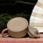 宜兴紫砂壶 | 姜公独钓_泥料：本山段泥_容量：230cc