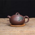 宜兴紫砂壶 | 春意_泥料：老紫泥_容量：300cc