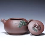 宜兴紫砂壶 | 春意_泥料：老紫泥_容量：300cc