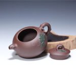 宜兴紫砂壶 | 春意_泥料：老紫泥_容量：300cc