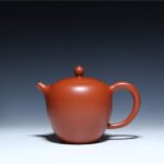 宜兴紫砂壶 | 亭亭玉立_泥料：朱泥_容量：270cc