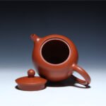 宜兴紫砂壶 | 亭亭玉立_泥料：朱泥_容量：270cc