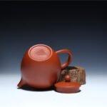宜兴紫砂壶 | 亭亭玉立_泥料：朱泥_容量：270cc