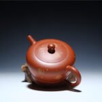 宜兴紫砂壶 | 僧帽_泥料：朱泥_容量：350cc