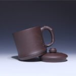 宜兴紫砂杯 | 雅竹杯，君子竹杯_泥料：紫泥_容量：600cc，520cc