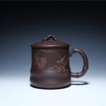 宜兴紫砂杯 | 春意杯_泥料：紫泥_容量：530cc