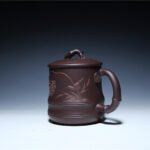 宜兴紫砂杯 | 春意杯_泥料：紫泥_容量：530cc