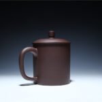 宜兴紫砂杯 | 君子盖杯_泥料：紫泥_容量：500cc