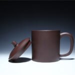 宜兴紫砂杯 | 君子盖杯_泥料：紫泥_容量：500cc