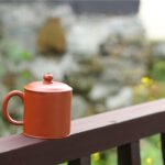 宜兴紫砂杯 | 紫砂盖杯_泥料：朱泥_容量：520cc