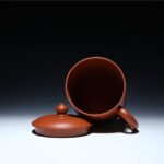 宜兴紫砂杯 | 紫砂盖杯_泥料：朱泥_容量：520cc