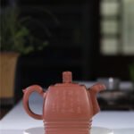 宜兴紫砂壶 | 四方青玉_泥料：紫泥_容量：700cc