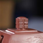 宜兴紫砂壶 | 四方青玉_泥料：紫泥_容量：700cc