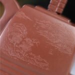 宜兴紫砂壶 | 四方青玉_泥料：紫泥_容量：700cc