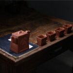 宜兴紫砂壶 | 君方套壶_泥料：底槽青_容量：550cc