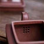 宜兴紫砂壶 | 君方_泥料：紫泥_容量：220cc