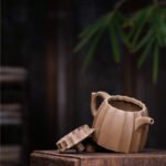 宜兴紫砂壶 | 筋纹秦权_泥料：青段泥_容量：300cc