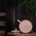 宜兴紫砂壶 | 筋纹秦权_泥料：青段泥_容量：300cc