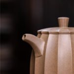 宜兴紫砂壶 | 筋纹秦权_泥料：青段泥_容量：300cc
