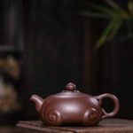宜兴紫砂壶 I 行道_泥料：老紫泥_容量：280cc